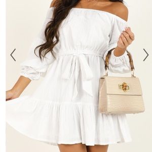 Showpo. White Off the Shoulder Dress